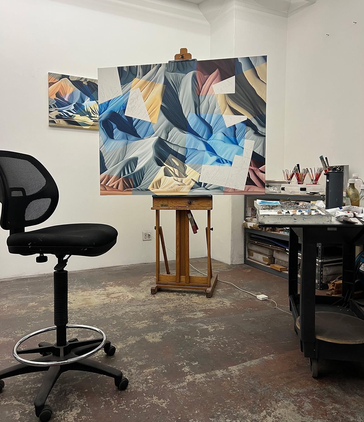 Anna Elise Johnson's studio in LA
