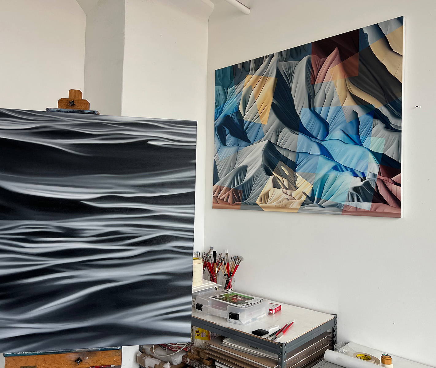 Anna Elise Johnson's works in LA studio